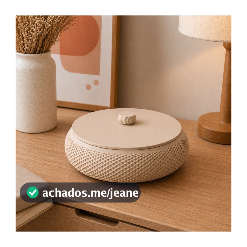Cesta Porta Objeto Moderno Organizador Bancada Multiuso Moderno Treco Decorativo Minimalista Vazado