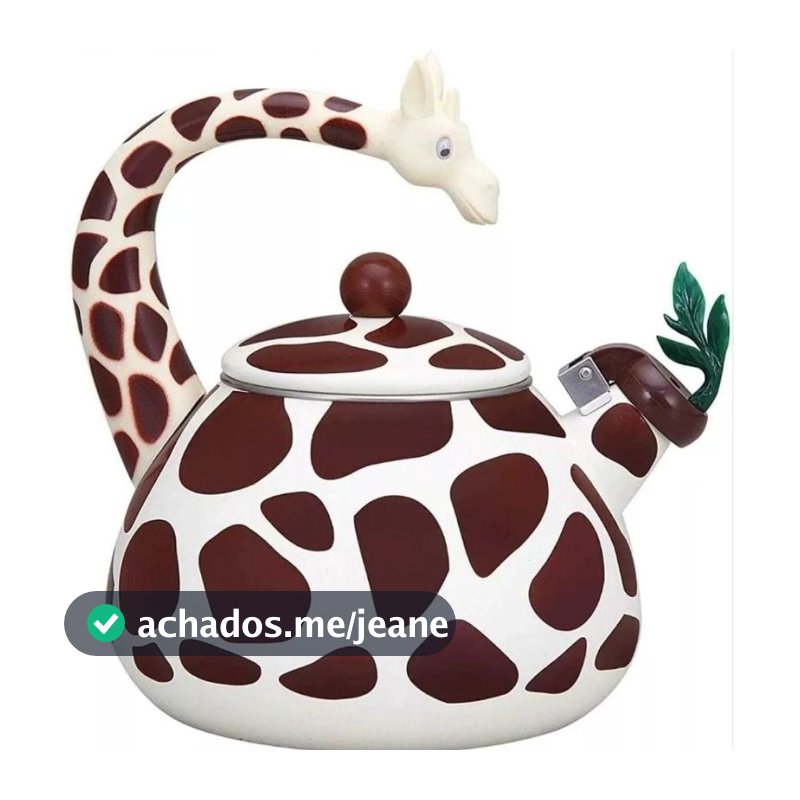 chaleira girafa nova rara