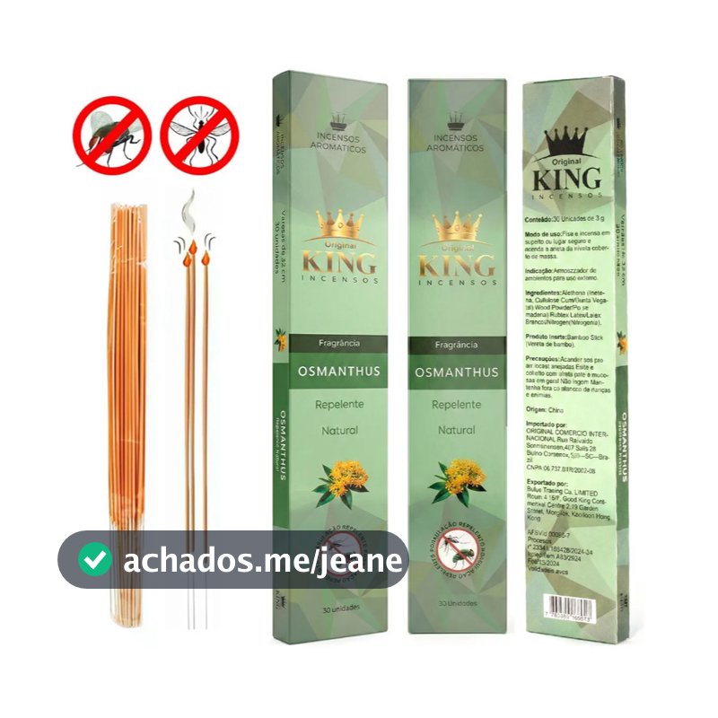 Repelente Natural Em Incenso Aromático-Proteção Contra Insetos Fragrância Flor De Osmanthus Kits 60/150/300