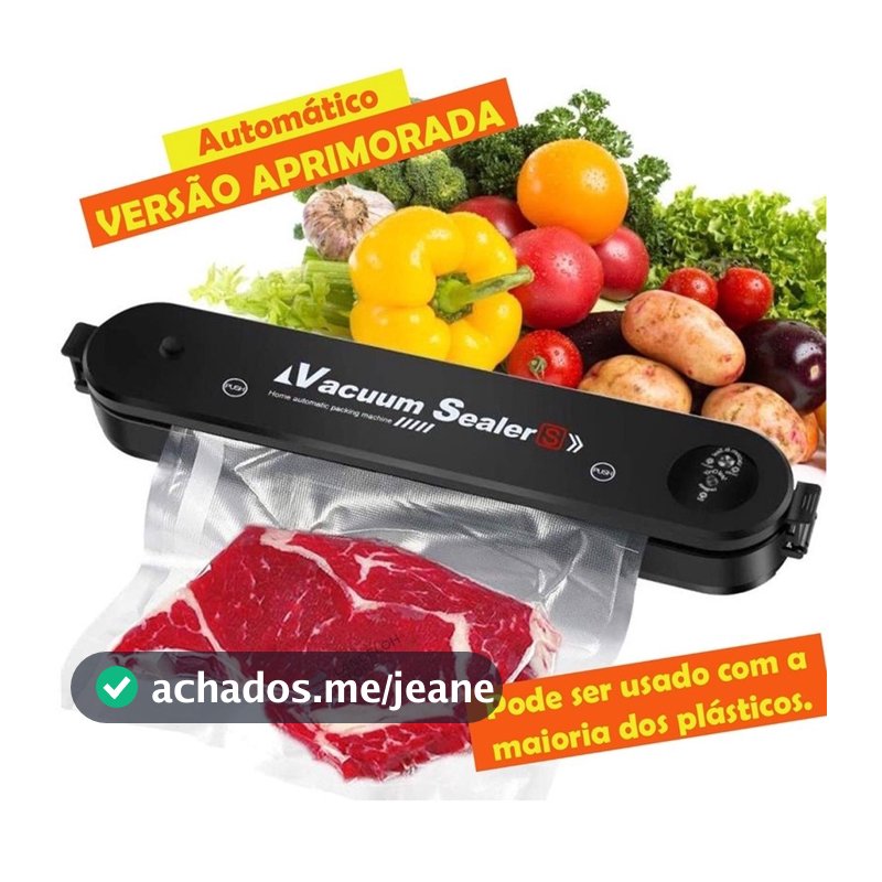 Seladora a vacuo de Alimentos Doméstica Bivolt Hermética