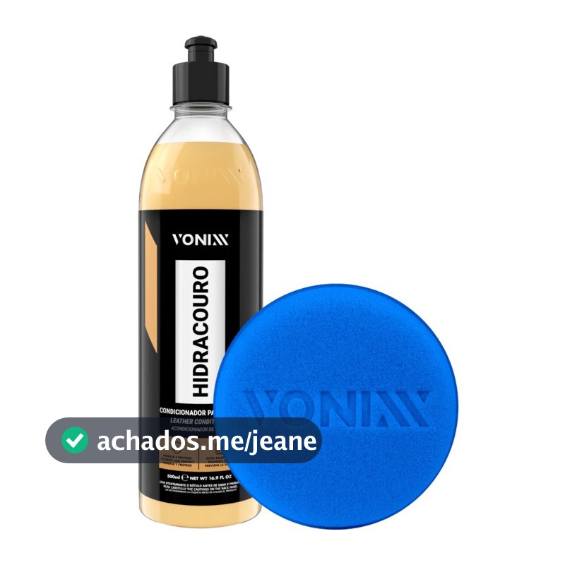 Hidracouro Hidratante para Couro Automotivo + Aplicador Vonixx