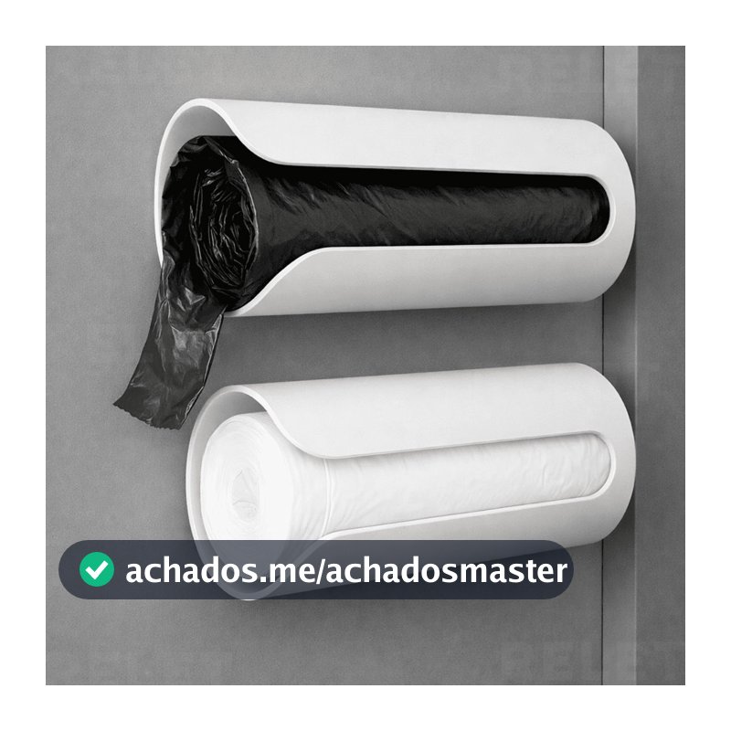 Suporte para Rolo de Saco de Lixo Para Casa Em Cozinha Banheiro Dispenser Porta Sacolas de Supermercado Puxa Saco