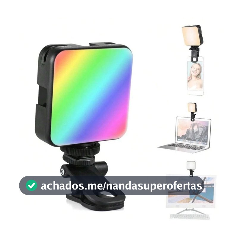 Iluminação Fotográfica Noturna De Preenchimento Mini LED Luz De Vídeo De Lâmpada Portátil Fotografia