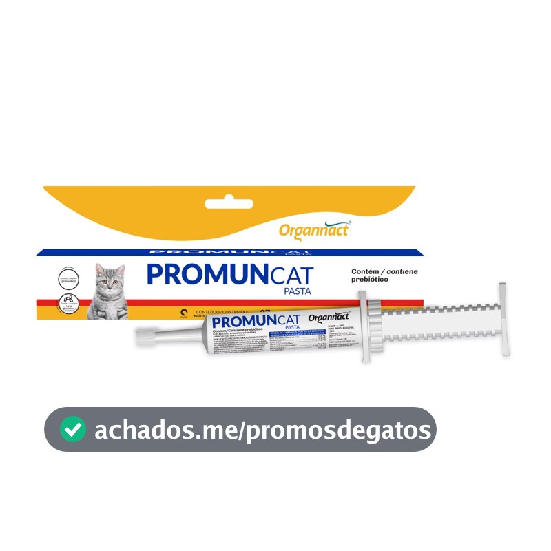 Suplemento Para Gatos Aumenta Imunidade Promun Cat Pasta 30g