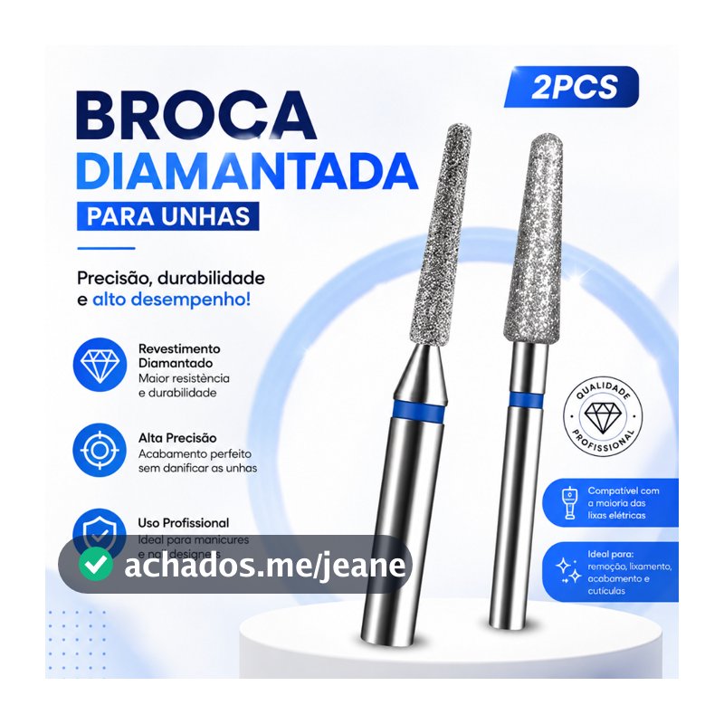 Brocas Diamantada 718 720 Cutícula Unha Motor Kit Brocas