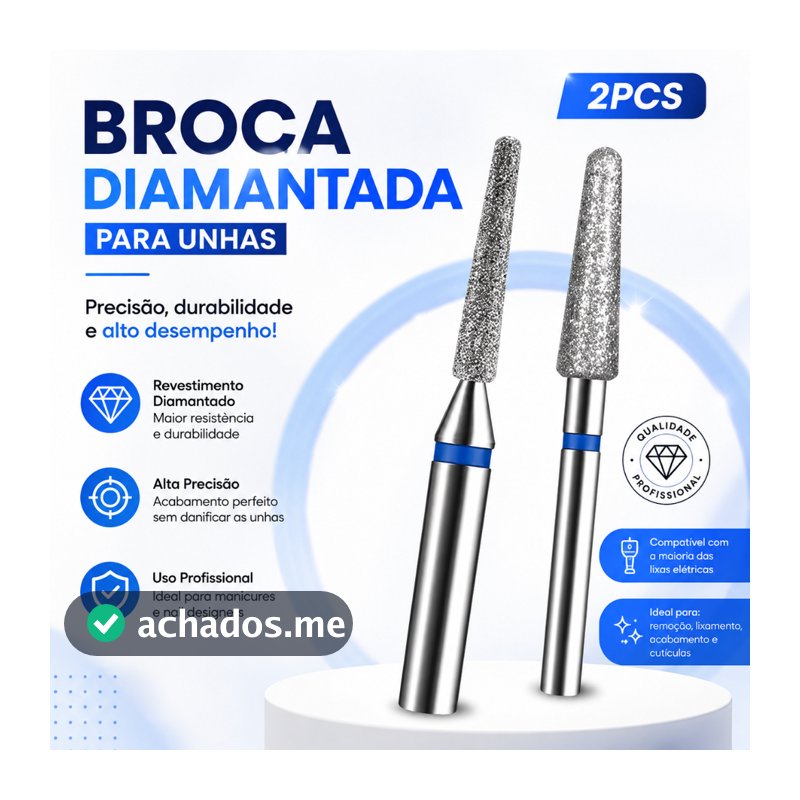 Brocas Diamantada 718 720 Cutícula Unha Motor Kit Brocas