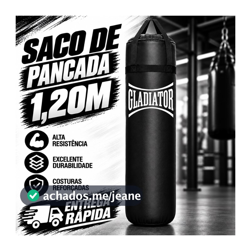 Saco de pancada 120X100 Gladiator Com Fone Bluetooth Ou Sem Fone  (VAZIO) 50 70 90 Boxe - Jiu Jitsu - MMA