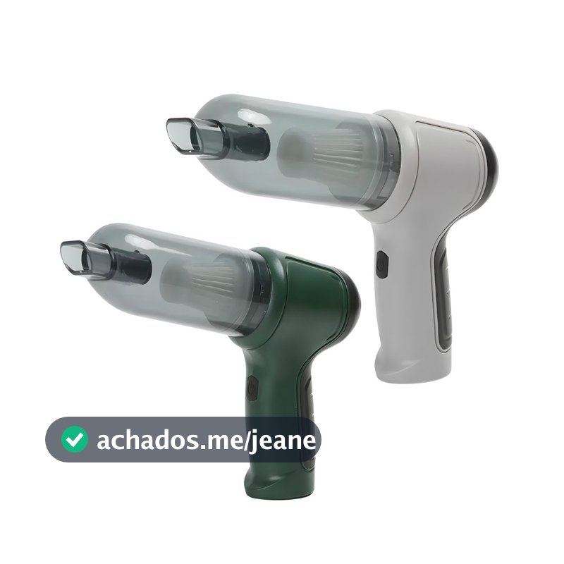 Aspirador de Pó Automotivo Portátil Sem Fio Recarregável 1200mAh para Carro ANJGG BRASIL
