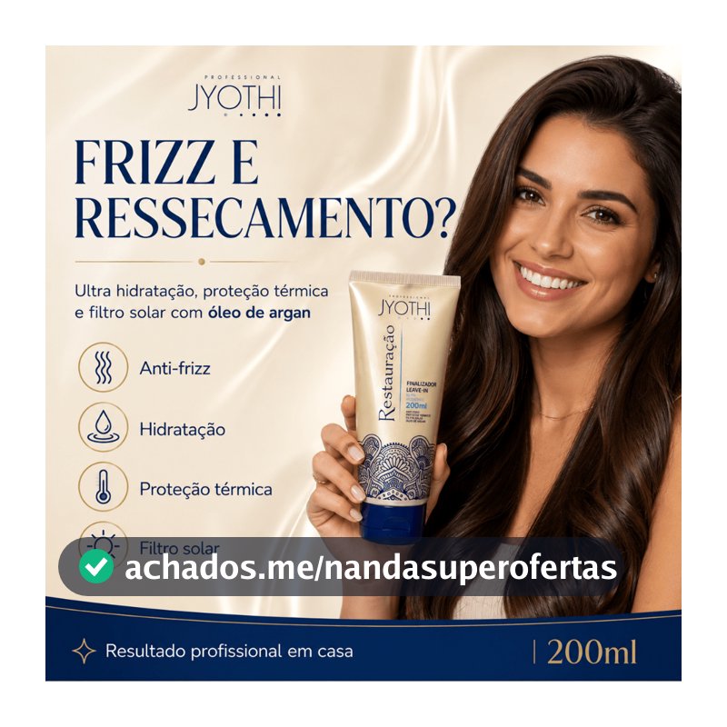Finalizador Leave-in Ultra Hidratante Protetor Térmico Capilar Profissional E Filtro Solar