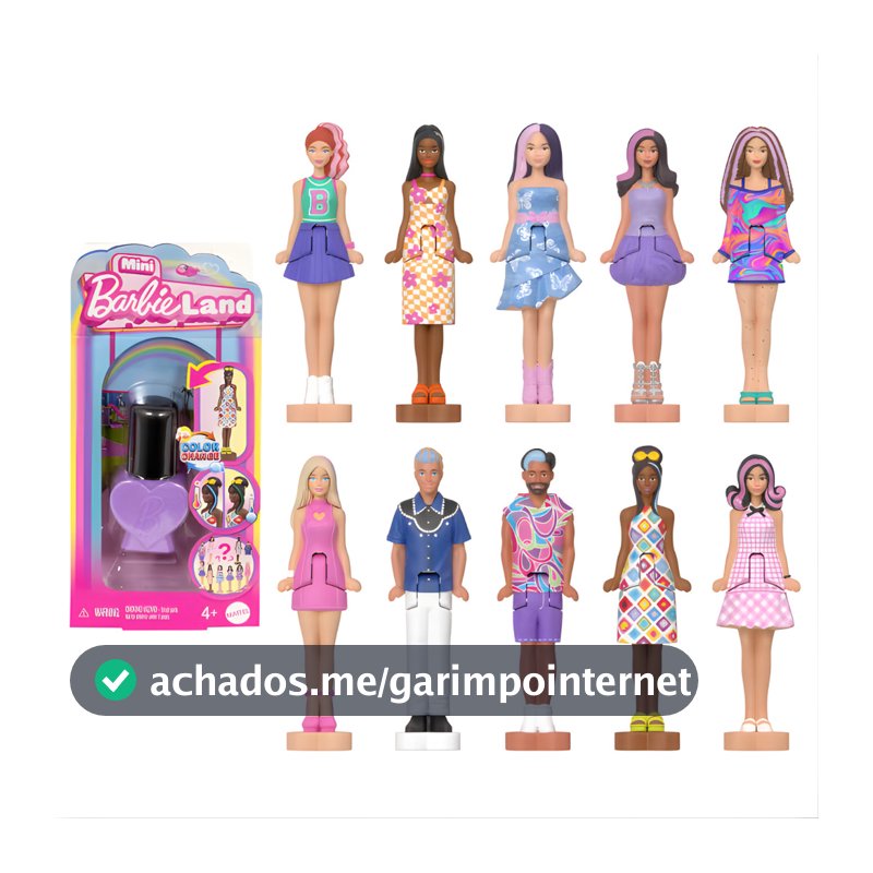 Boneca Fashionista Surpresa Barbie Mini Barbieland Sortido Jcp97 - Mattel