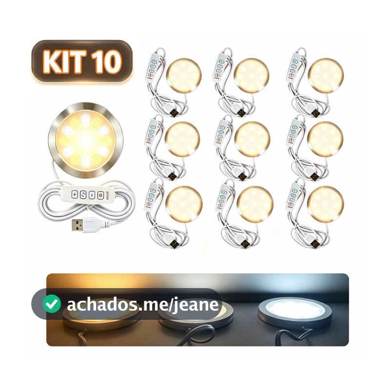 Kit 5/10 LEDs para Impressora 3D, Acessórios e Peças DIY, Luz Branca, Fria ou Quente