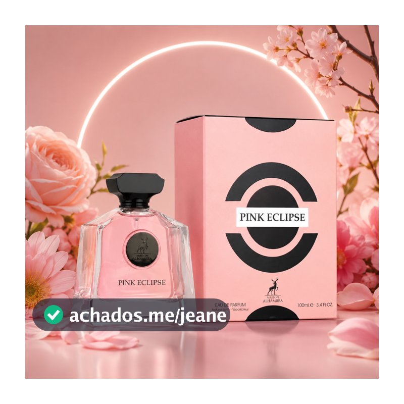 Perfume Pink Eclipse Maison Alhambra Eau de Parfum Feminino 100ml Original Importado