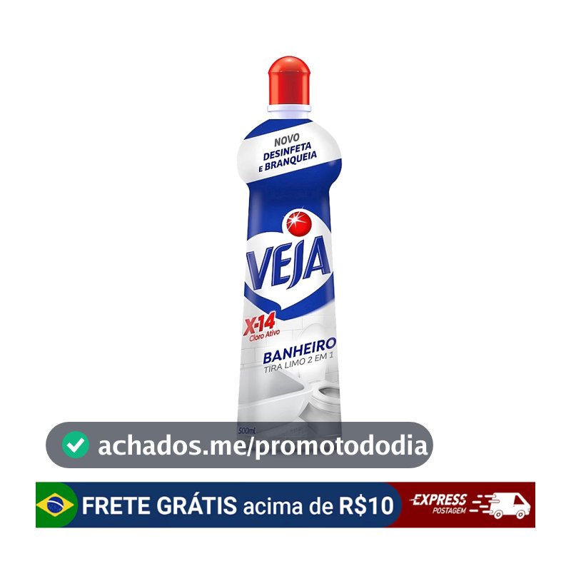 Veja Tira Limo X14 com cloro squeeze 500ml