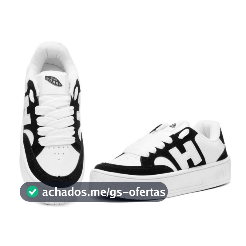 Tênis Casual New Black Solado Macio Fashion