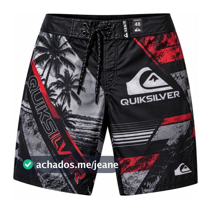 Bermuda Surf Masculina Tactel Estampada Praia Verão Secagem Rápida Confortável