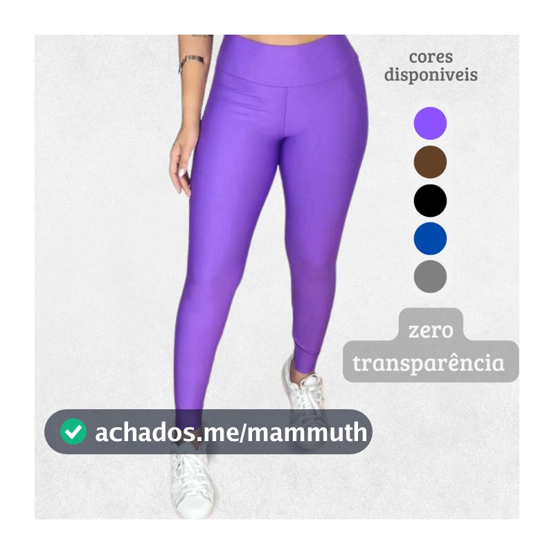 Calça Legging Fitness Academia Cintura Alta Compressão Zero Transparência Premium Esporte Treino