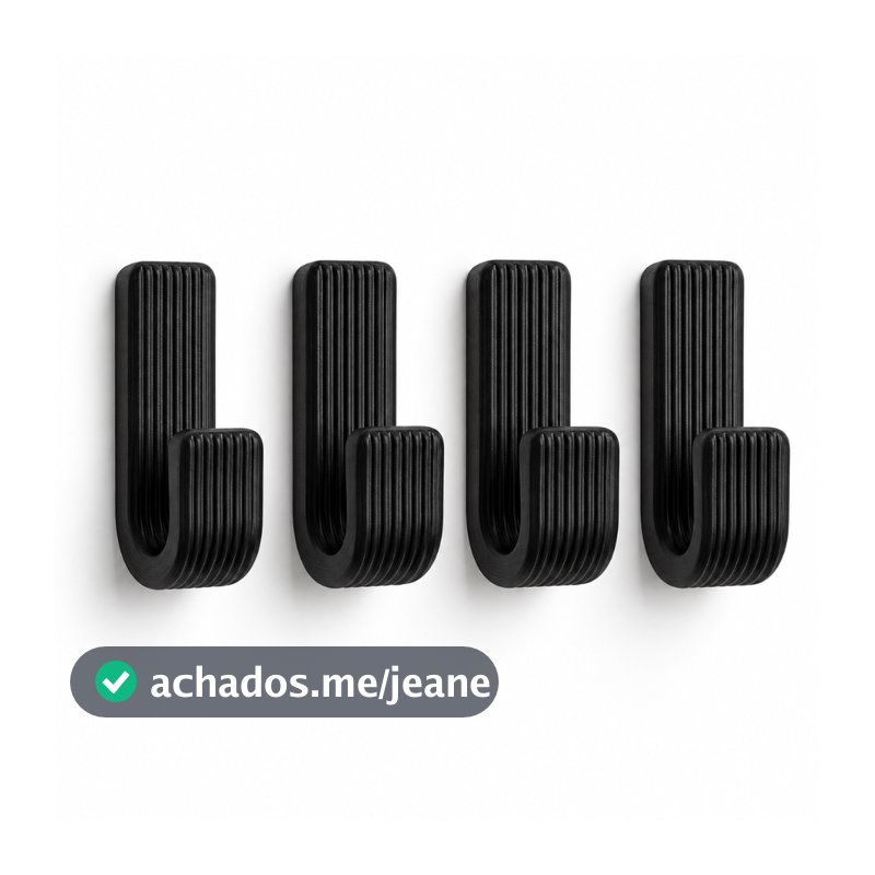 Kit 4 Ganchos Adesivos 3M Para Banheiro Cozinha Sem Furar