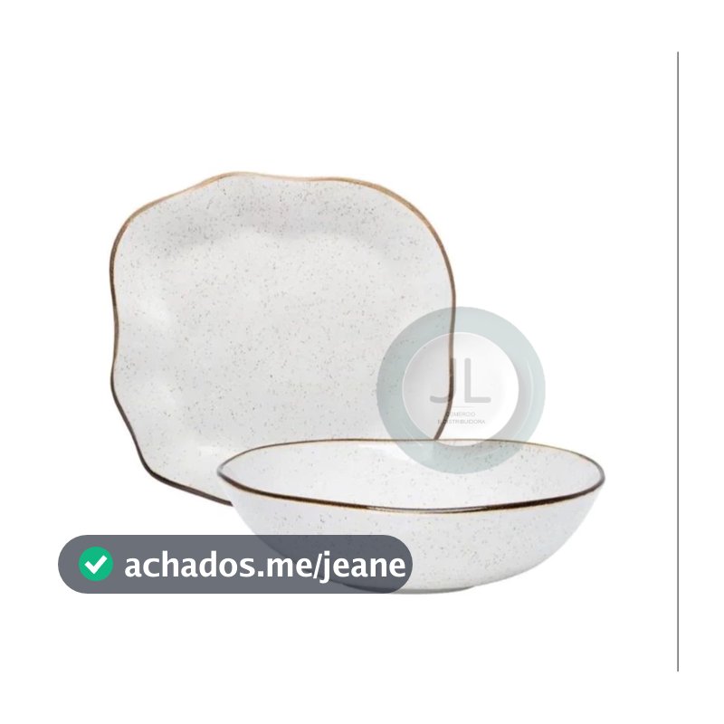 Travessa Saladeira de porcelana Baixelas Para Servir Maresia Areia Oxford, 2 peças ou 1peça.