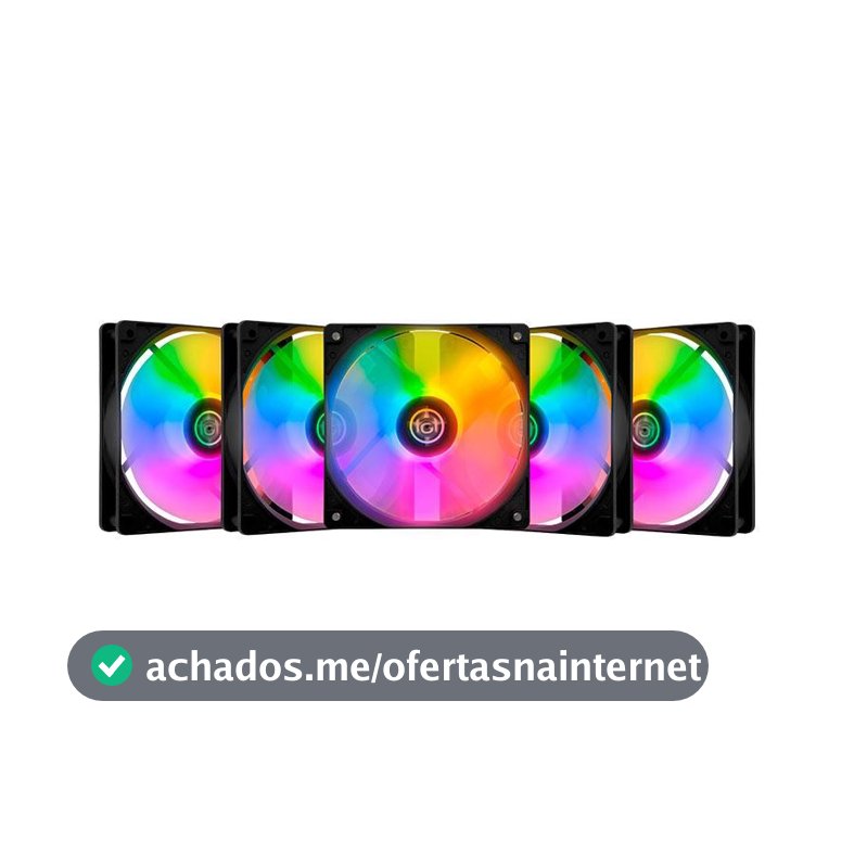 Kit Ventoinhas TGT Striker, Rainbow, 5x120mm, TGT-STK5-BLRBW