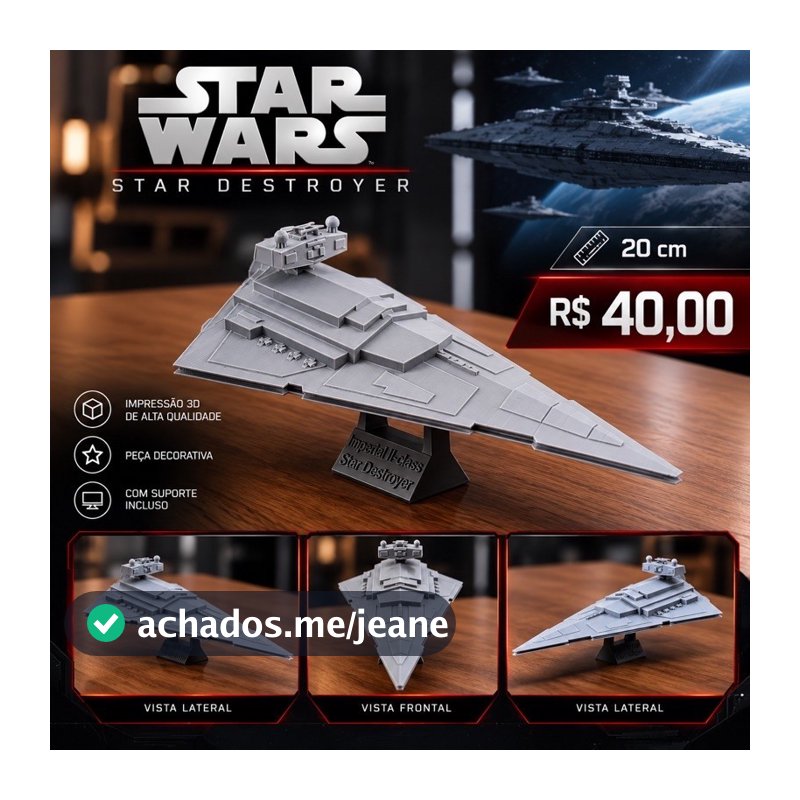 Nave Star Destroyer Imperial II - Star Wars