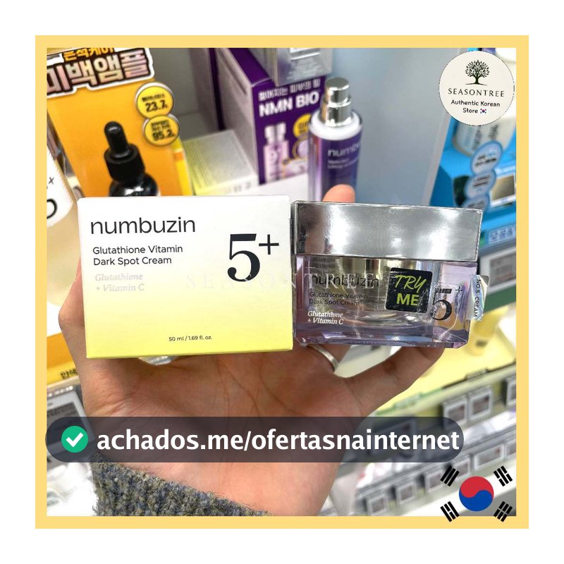 [Numbuzin] Creme Radiante No . 5 Glutationa C Trace (50ml/50ml + 50ml) Cuidado Iluminador