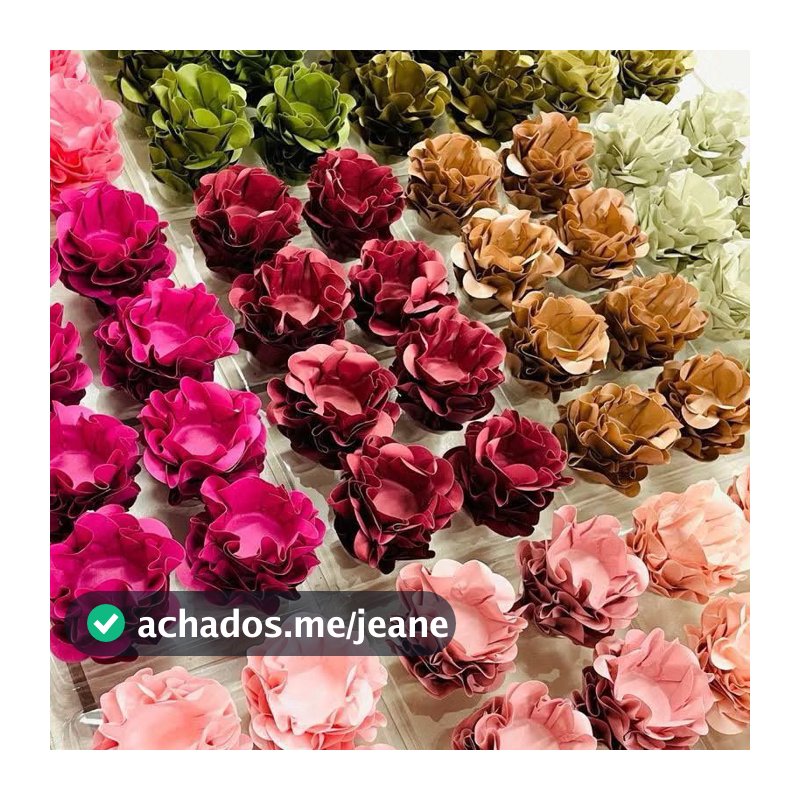 Kit 40 Forminhas para Doces Finos Formato Flor Para Festa Casamento Aniversário Batizado