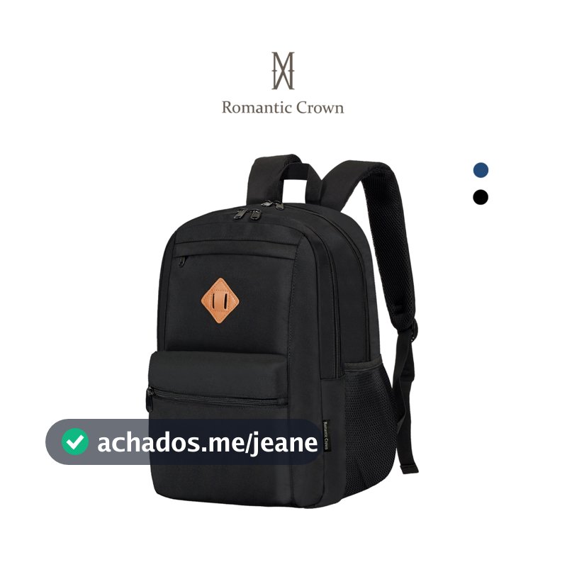 ROMANTIC CROWN Mochila Leve Resistente, Notebook 15,6", Bolso Garrafa, Viagem, Trabalho, Faculdade, Universidade, Escola