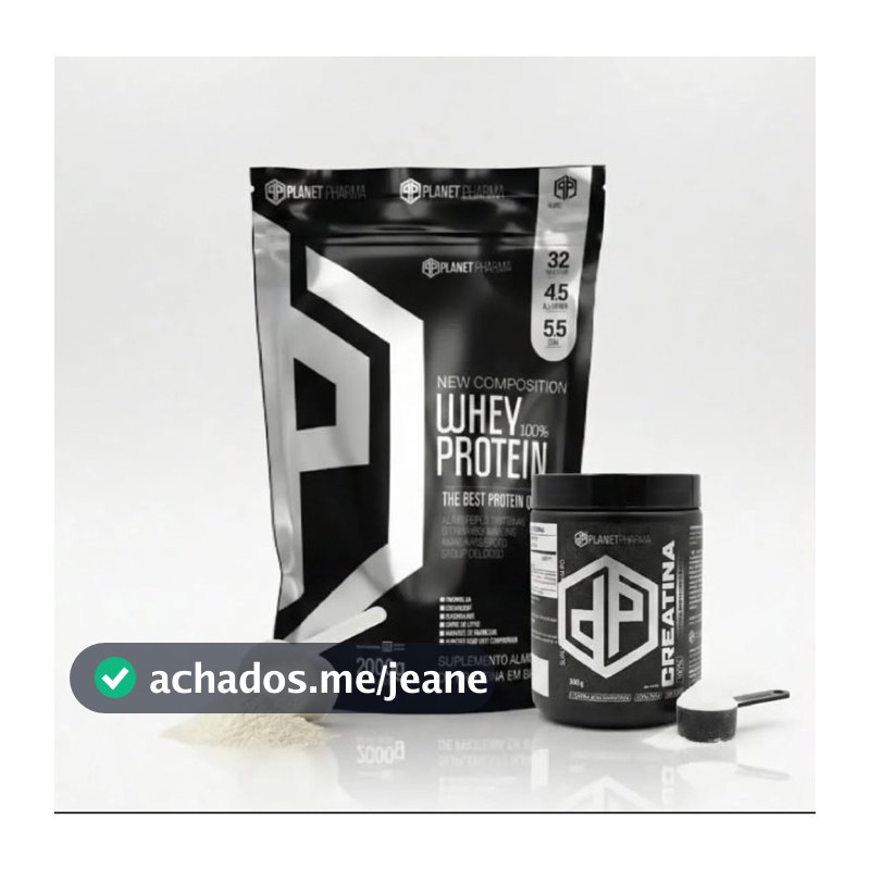kit Whey Planet Pharma 2kg + Creatina Planet Pharma 300g