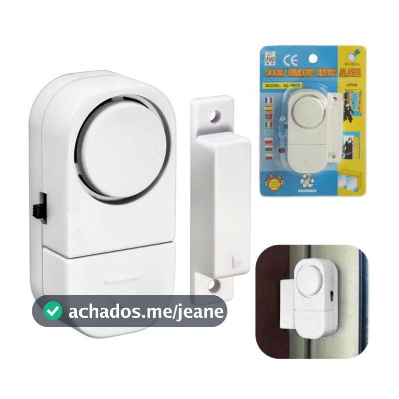 Alarme Sonoro para Portas e Janela Sem Fios + batarias