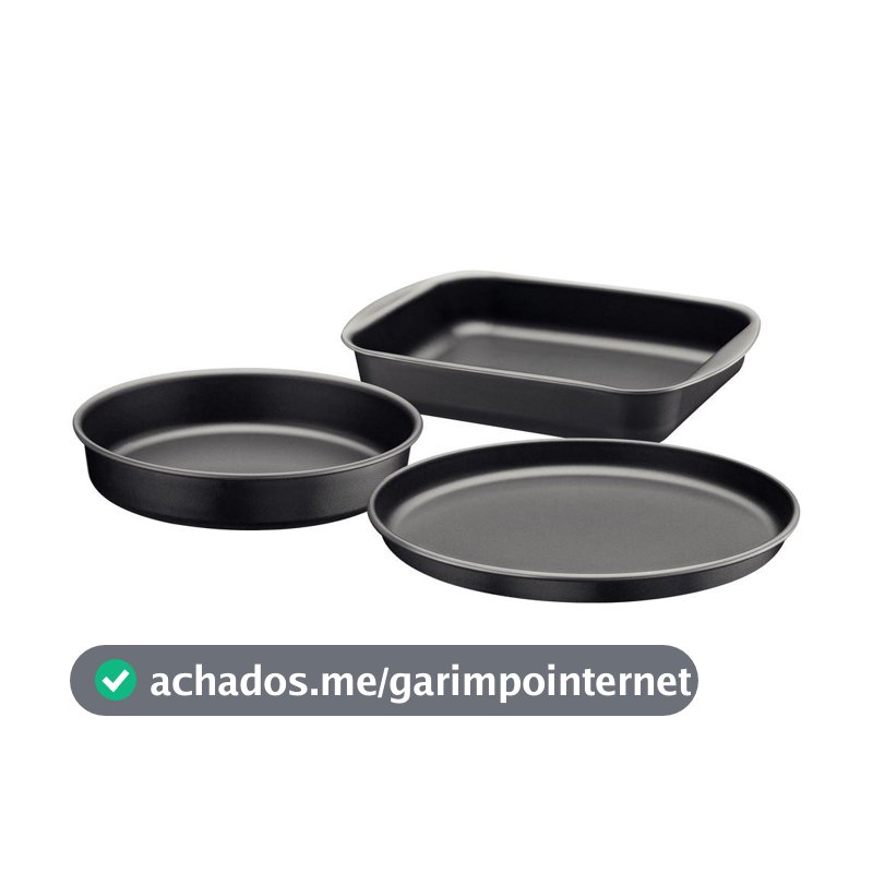 Conjunto Assadeiras Tramontina Antiaderente 3 Peças Brasil