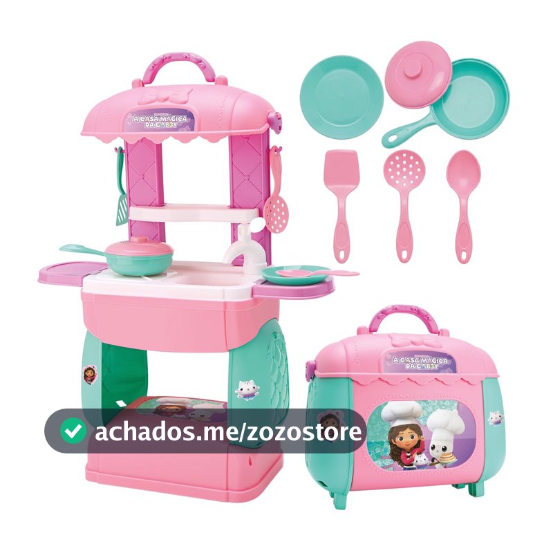 Cozinha De Brinquedo Infantil Completa Casa Mágica Da Gabby Com Acessórios - Bambola