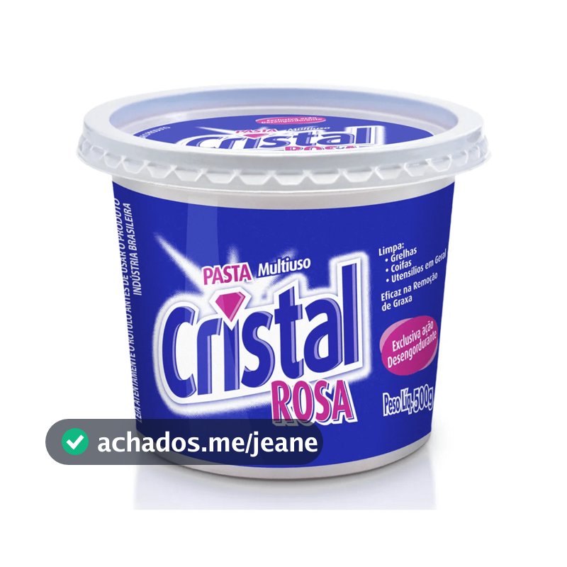 SABAO PASTA CRISTAL ROSA 500G