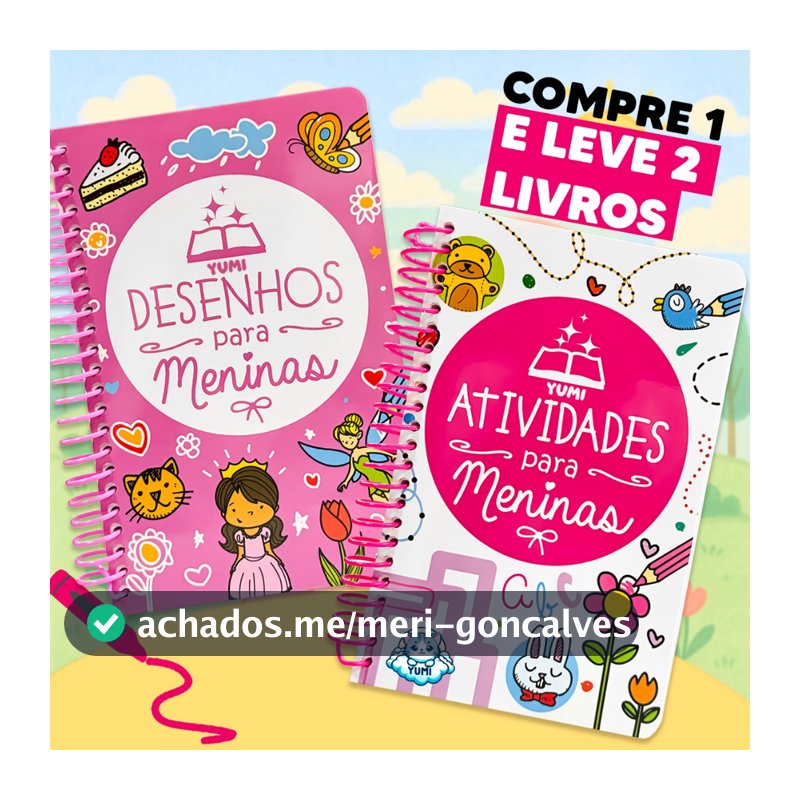 Kit 2 Livros Desenhos e Atividades Para Meninas Livro De Pintura Desenhos Para Colorir Rosa