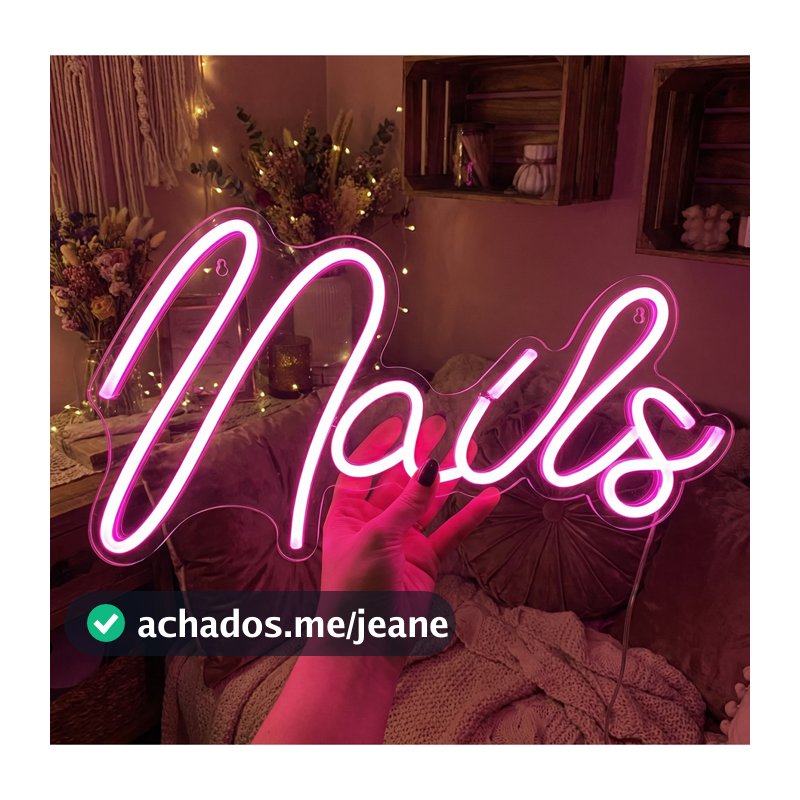 Luminária Painel Neon Led Nails Unhas