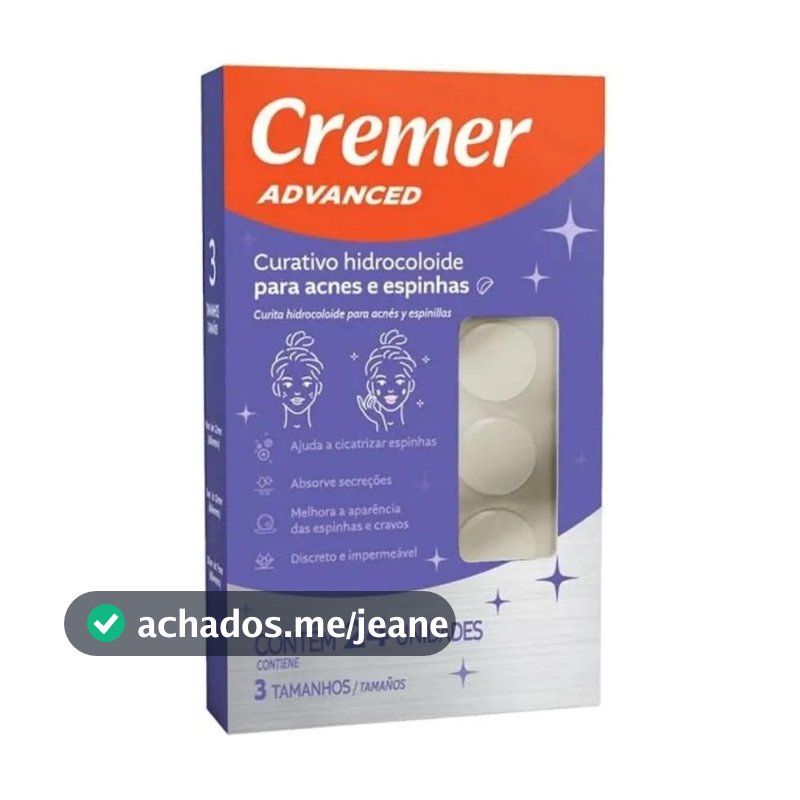 Curativo Acnes e Espinhas Cremer 24UN