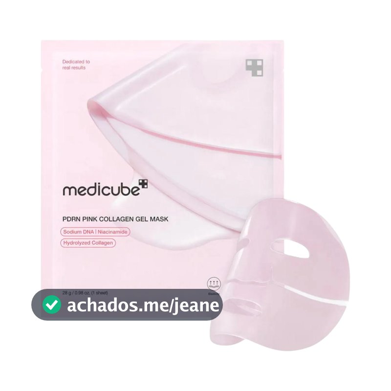 Skincare Glow Coreano Rejuvenescedor Mascara Facial Medicube PDRN Pink Collagen
