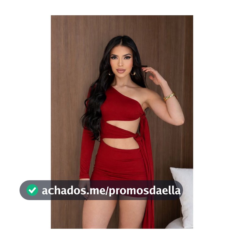 vestido manga longa com recortes e amarrações laterais feminino luxo (MAVI)