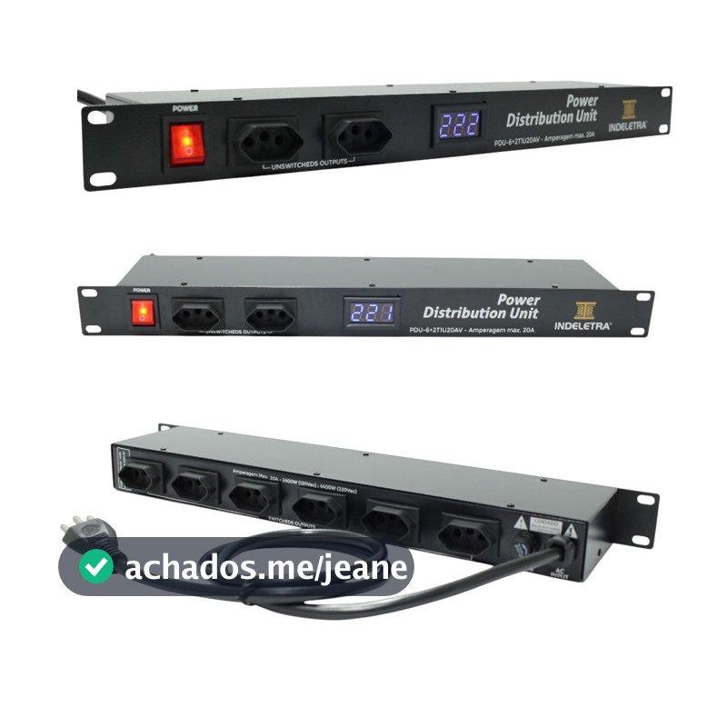 PDU - UNIDADE DE DISTRIBUIÇÃO DE ENERGIA 127/220V