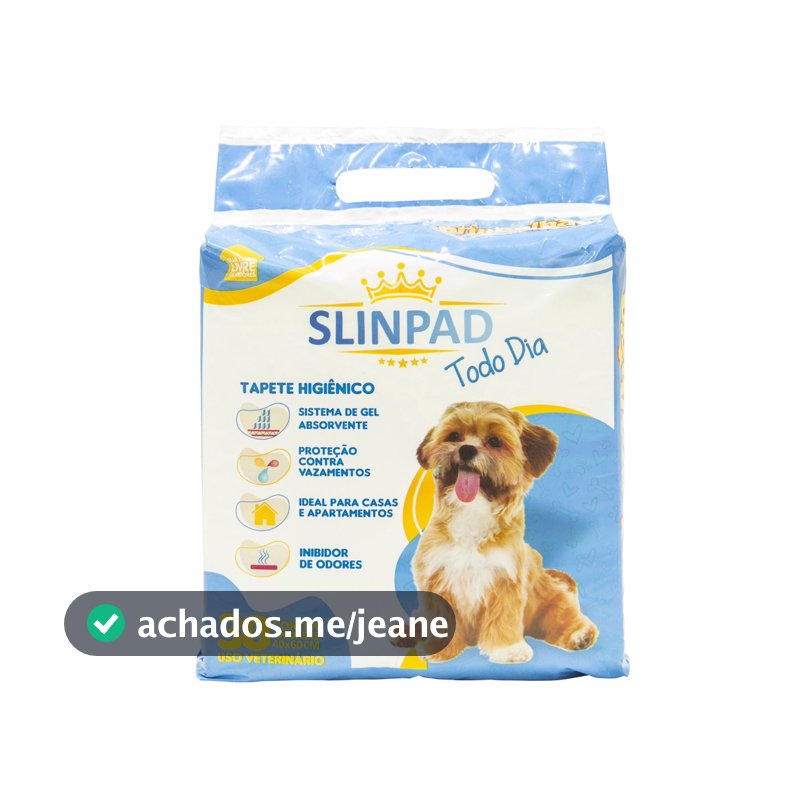 Tapete Higiênico Alta Absorção Slinpad Brincalhão 30 unidades