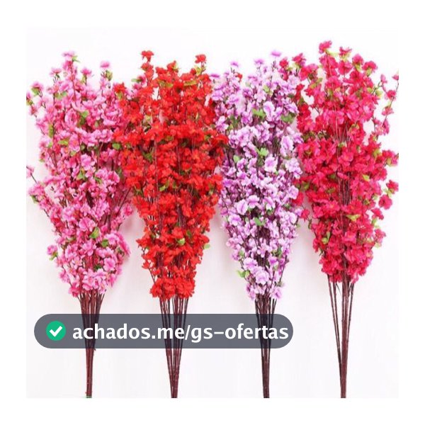 Ramo De Cerejeira Sakurinha 120cm Galho decorativo Pessegueiro Decoração para Sala complementos de arranjos Enfeite