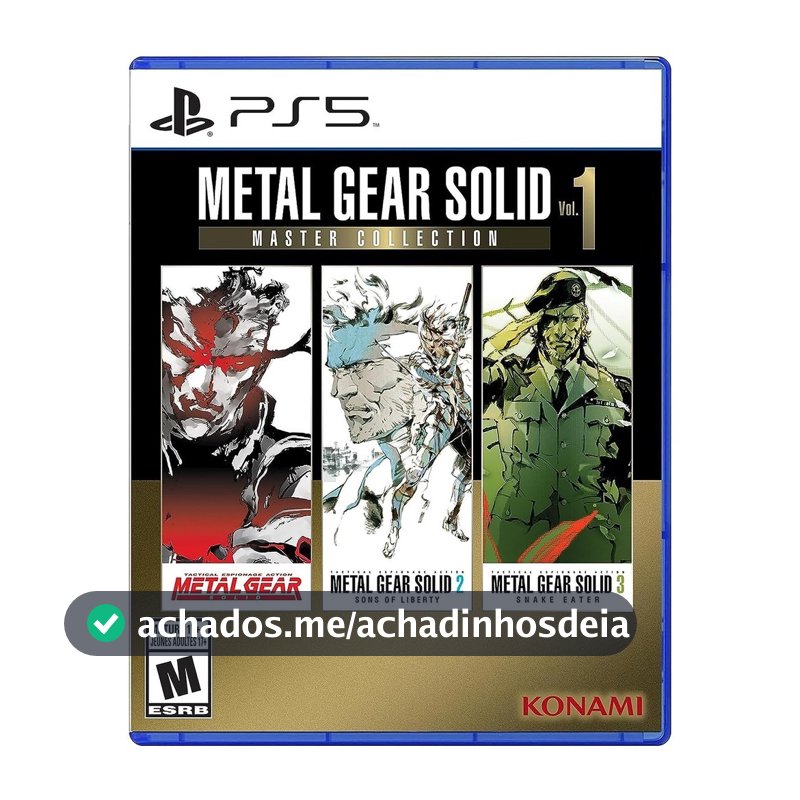 Metal Gear Solid Master Collection Vol 1 PS5 Midia Fisica