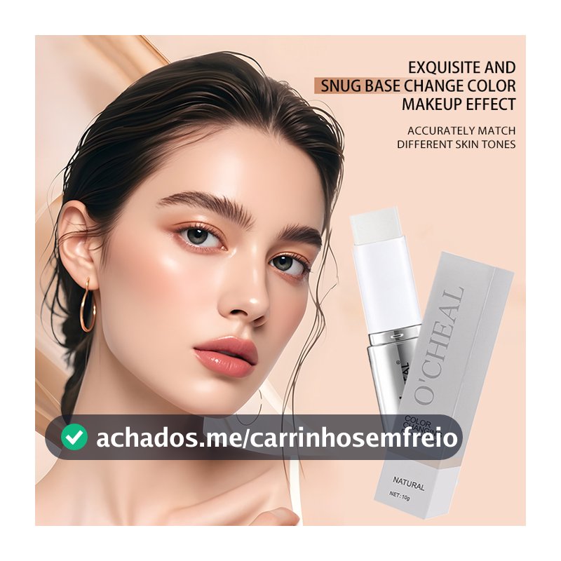 O'Cheal Dual-Ended Foundation Concealer Stick Coreano Beauty Fórmula Que Muda De Cor Com Cápsulas De Colágeno Maquiagem