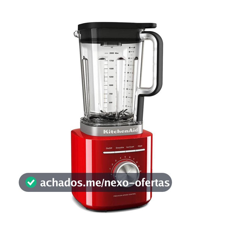 Liquidificador KitchenAid Pure Power com 10 Velocidades e Jarra com 2 Litros Empire Red - KUA20AV
