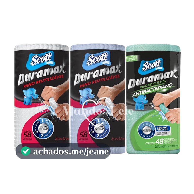Pano Reutilizável Scott Duramax - 1 Pacote