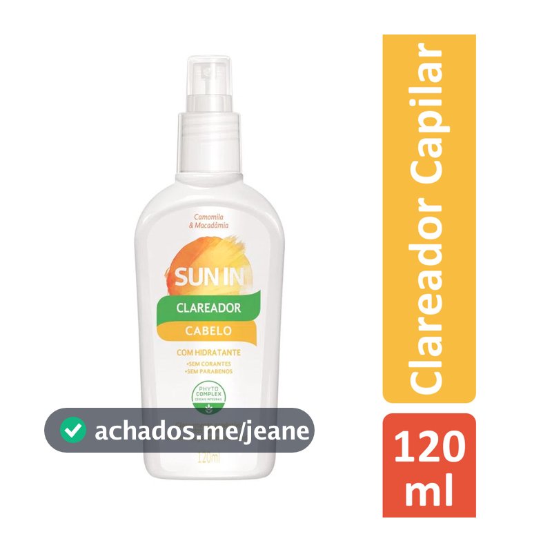 SUN IN CLAREADOR PARA CABELOS PHYTOERVAS 120ML