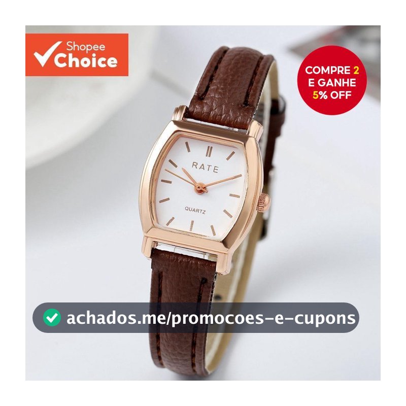 Relógio Elegante Com Design De Escala Simples E Para Mulheres , Uso Diário , De Pulso Festa De Escritório
