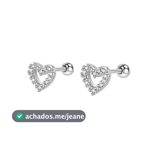 Kit 2/4 Unidades Piercing Aço Cirúrgico Zircônia | Helix, Tragus, Conch, Nariz