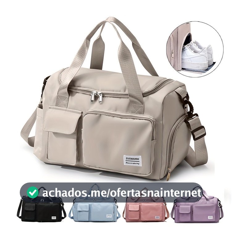 Bolsa Mala de Viagem Multifuncional de Grande Capacidade Resistente e Impermeável