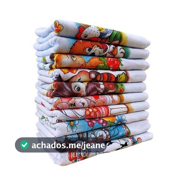 Pano De Prato Estampado Premium Grande Kit Com 10 Peças
