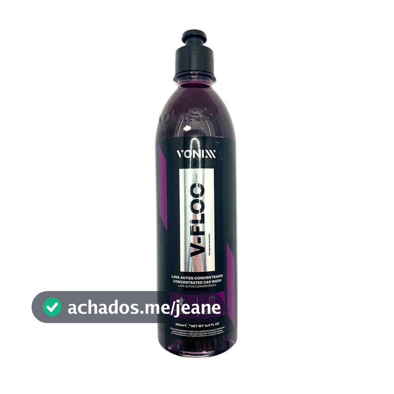 V-floc Shampoo Automotivo Neutro Concentrado 500ml - Vonixx
